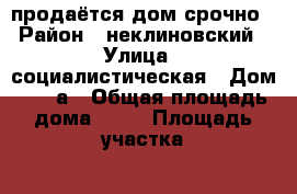 продаётся дом срочно › Район ­ неклиновский › Улица ­ социалистическая › Дом ­ 137а › Общая площадь дома ­ 33 › Площадь участка ­ 15 › Цена ­ 1 200 000 - Ростовская обл., Неклиновский р-н, Вареновка с. Недвижимость » Дома, коттеджи, дачи продажа   